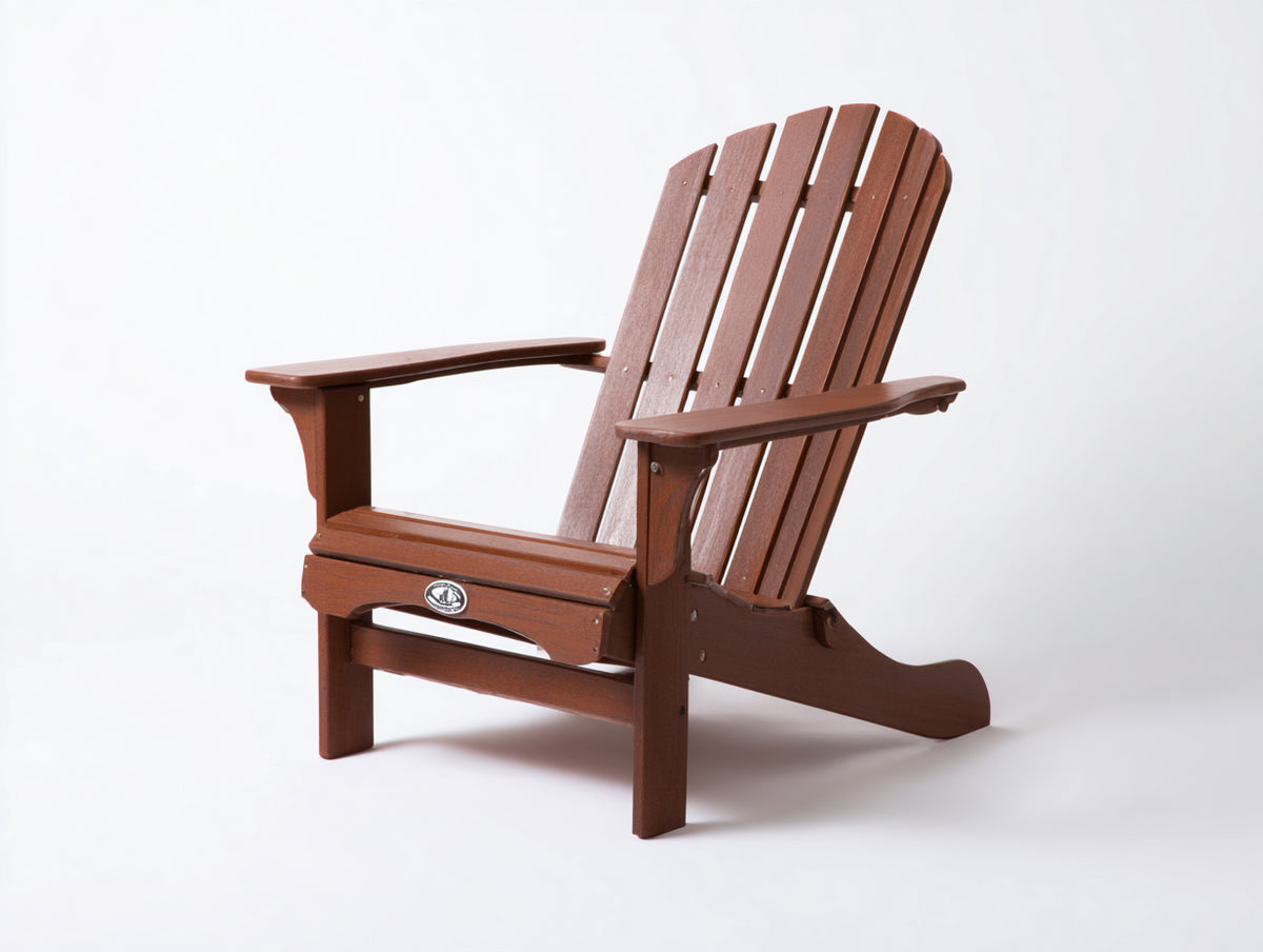 Lounge-Sessel aus Kunststoff 82×91×102 cm - Rotbraun - Fächerlehne mit tiefem Sitz für die Terrasse
