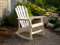 Lounge-Sessel aus Holz 90×72×101 cm - Weiß - Outdoor-Schaukelstuhl für Terrasse