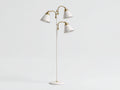 Schreibtischlampe 170×68×170 cm - Weiß/Gold - dreiflammige Stehleuchtenform
