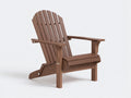 Lounge-Sessel aus Holzoptik-Kunststoff 83×90×101 cm - Walnussbraun - tiefe Adirondack-Form für die Terrasse