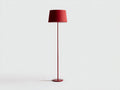 Schreibtischlampe 158×42×42 cm - Rot - schlanke Stehleuchte mit Stoffschirm fürs Schlafzimmer