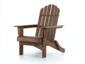 Lounge-Sessel aus Massivholz 82×92×99 cm – Dunkelbraun – gerundete Fächerlehne mit breiten Armauflagen für Terrasse
