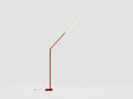 Schreibtischlampe aus Metall 48×16×168 cm – Rot/Weiß – schräge Lichtlinie für Schlafzimmer